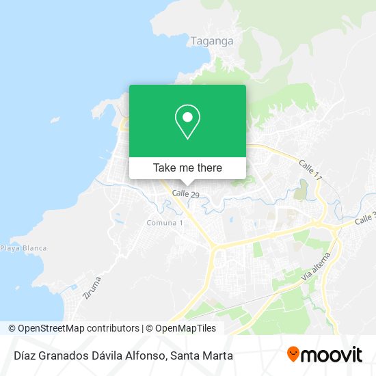 Díaz Granados Dávila Alfonso map