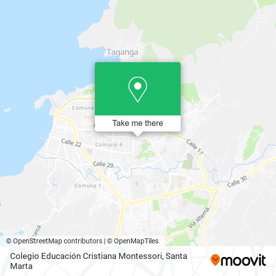 Mapa de Colegio Educación Cristiana Montessori