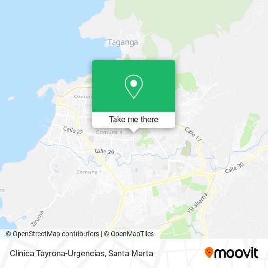 Clinica Tayrona-Urgencias map