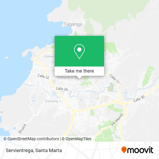 Mapa de Servientrega