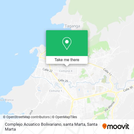 Complejo Acuatico Bolivariano, santa Marta map