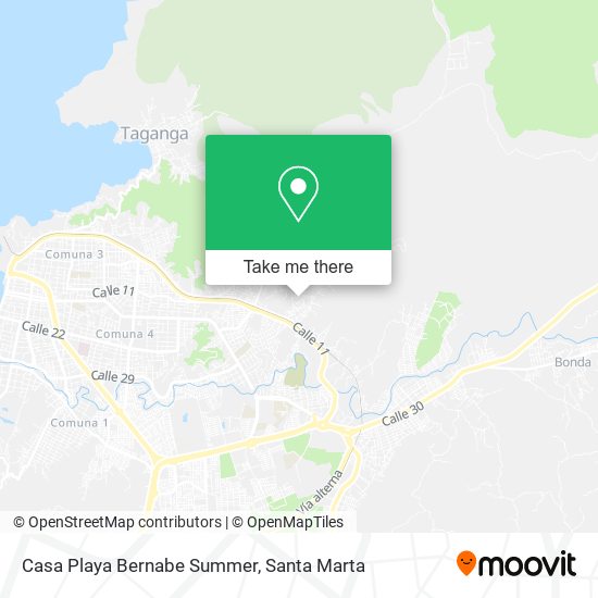 Mapa de Casa Playa Bernabe Summer