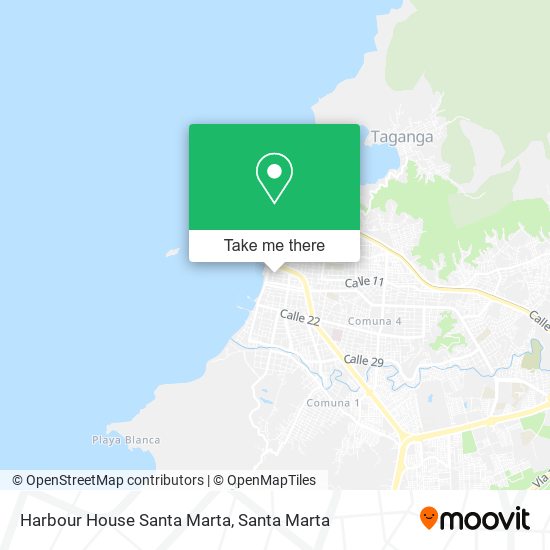 Harbour House Santa Marta map