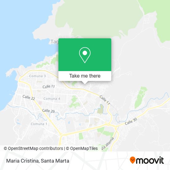 Maria Cristina map