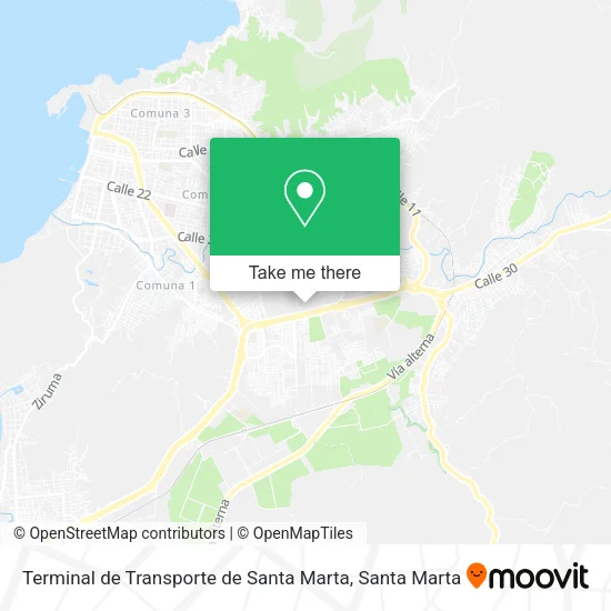 Terminal de Transporte de Santa Marta map