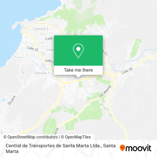 Central de Transportes de Santa Marta Ltda. map