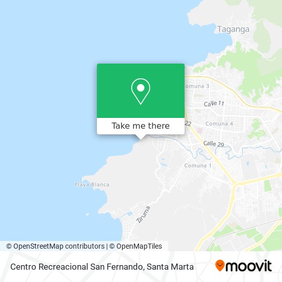 Centro Recreacional San Fernando map