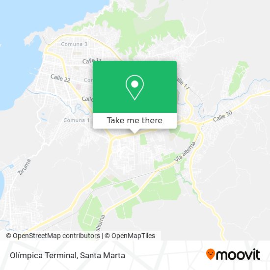 Mapa de Olímpica Terminal