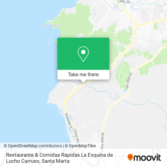 Mapa de Restaurante & Comidas Rápidas La Esquina de Lucho Carruso
