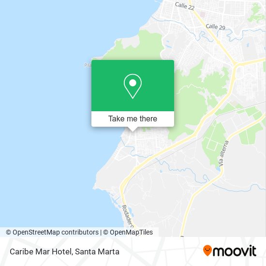 Caribe Mar Hotel map