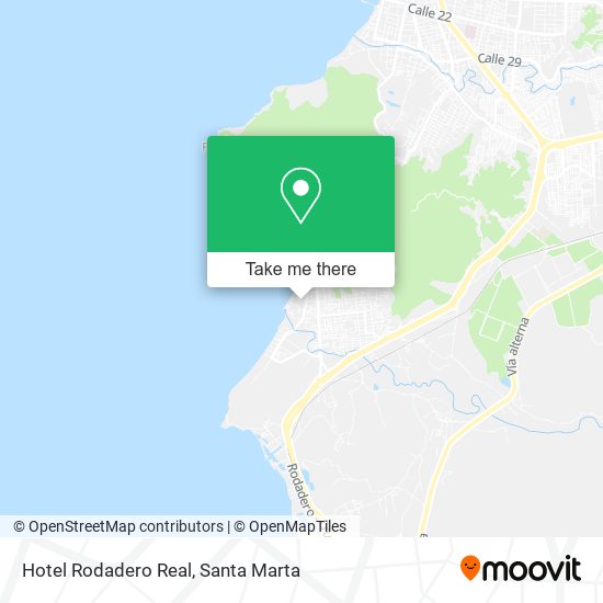 Hotel Rodadero Real map