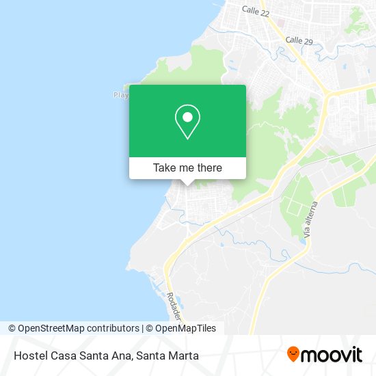Hostel Casa Santa Ana map