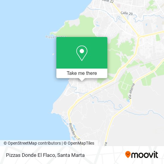 Mapa de Pizzas Donde El Flaco