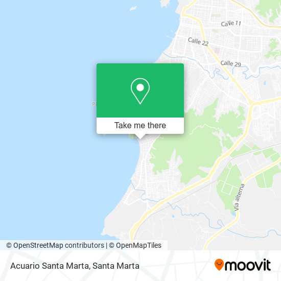 Acuario Santa Marta map