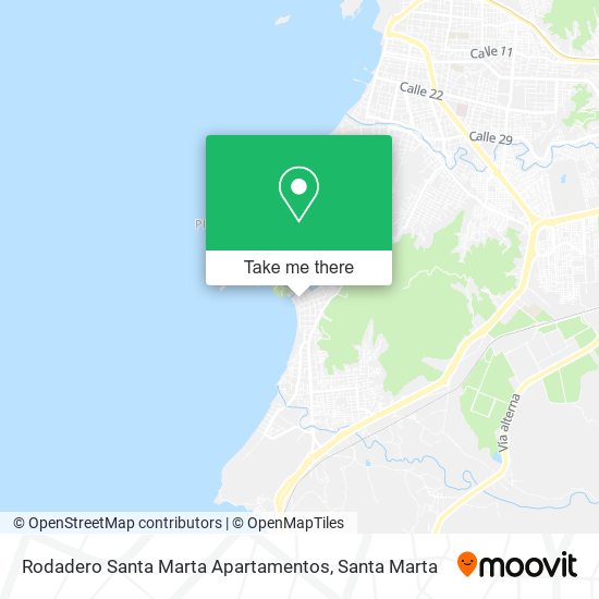 Rodadero Santa Marta Apartamentos map