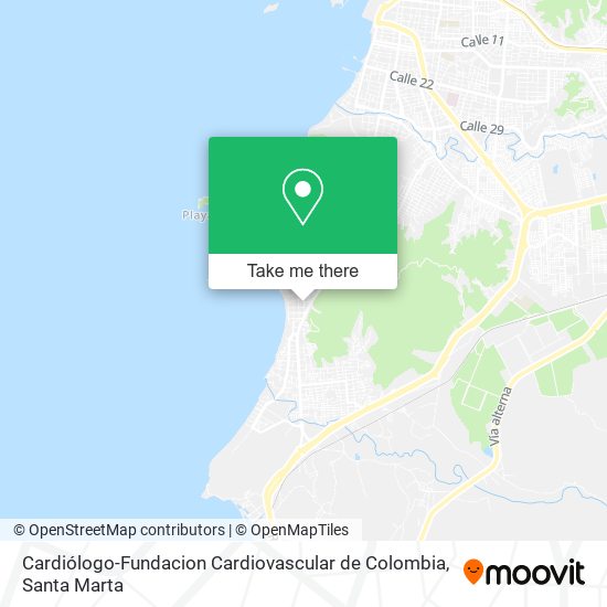 Mapa de Cardiólogo-Fundacion Cardiovascular de Colombia