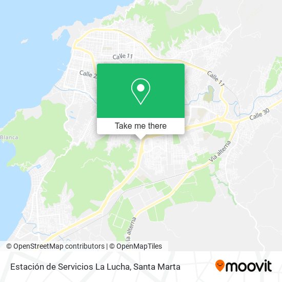 Estación de Servicios La Lucha map