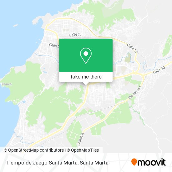 Tiempo de Juego Santa Marta map