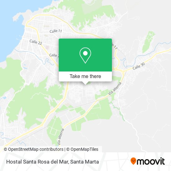 Mapa de Hostal Santa Rosa del Mar