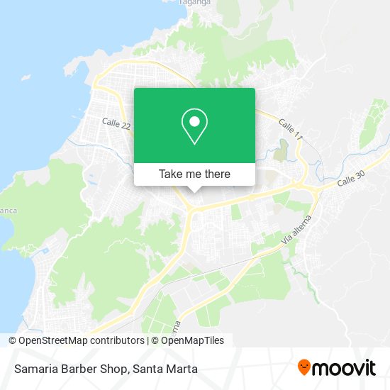 Samaria Barber Shop map