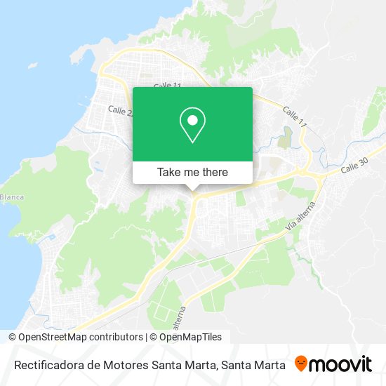 Mapa de Rectificadora de Motores Santa Marta