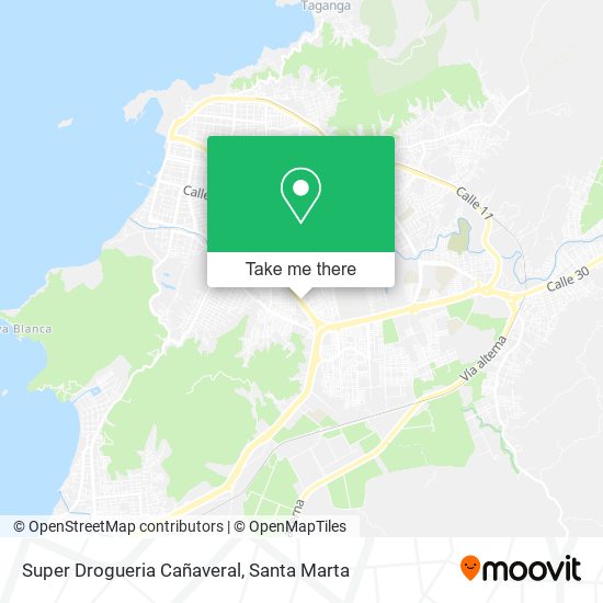 Mapa de Super Drogueria Cañaveral