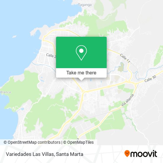 Variedades Las Villas map