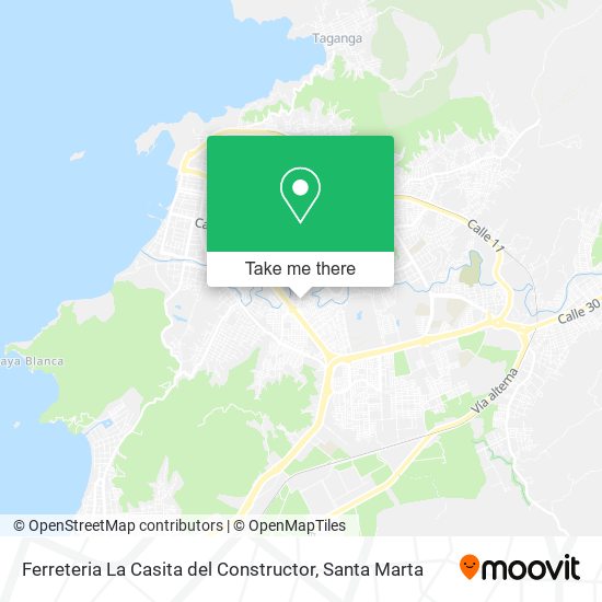 Mapa de Ferreteria La Casita del Constructor