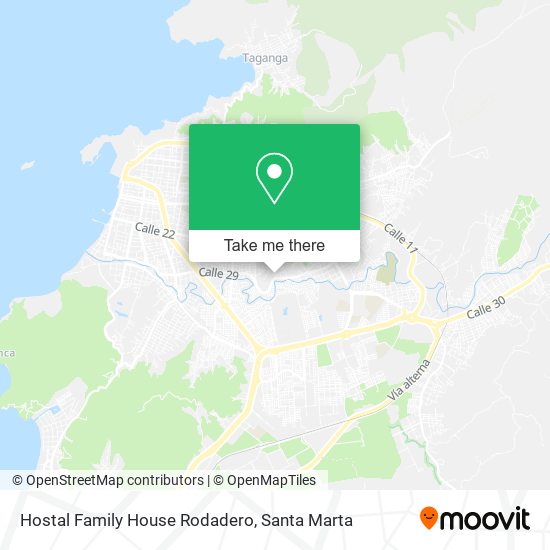 Mapa de Hostal Family House Rodadero