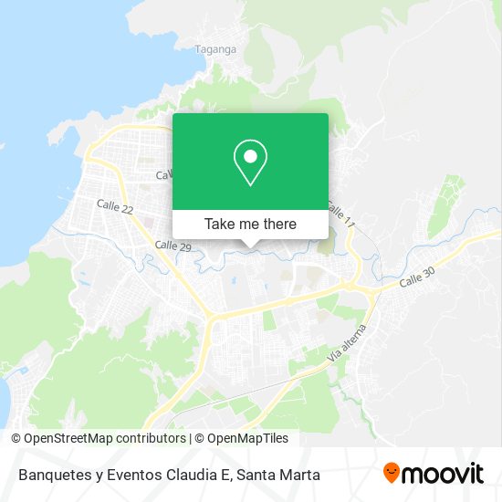 Mapa de Banquetes y Eventos Claudia E