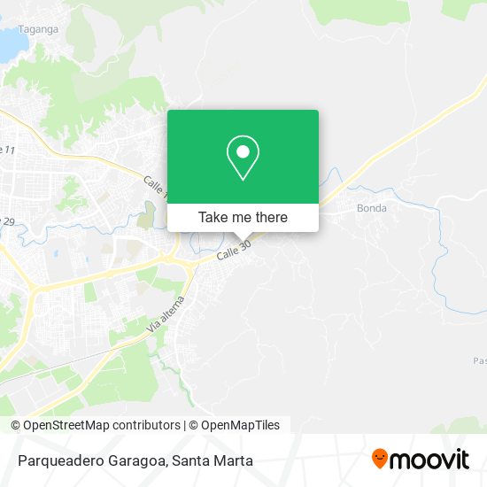 Mapa de Parqueadero Garagoa