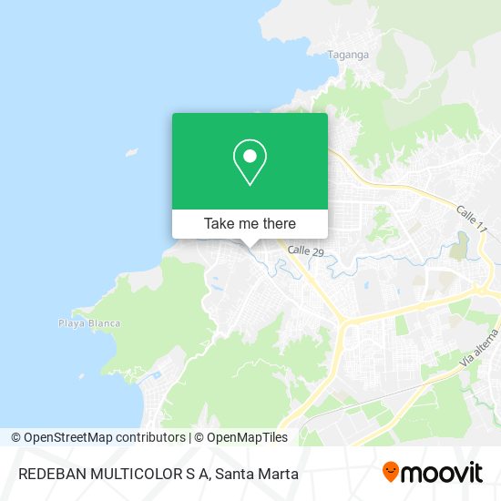 Mapa de REDEBAN MULTICOLOR S A