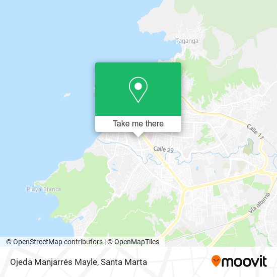 Mapa de Ojeda Manjarrés Mayle