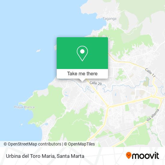 Urbina del Toro Maria map