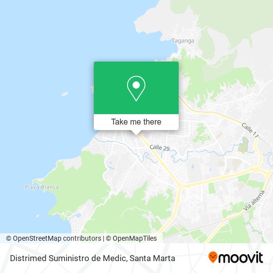 Mapa de Distrimed Suministro de Medic