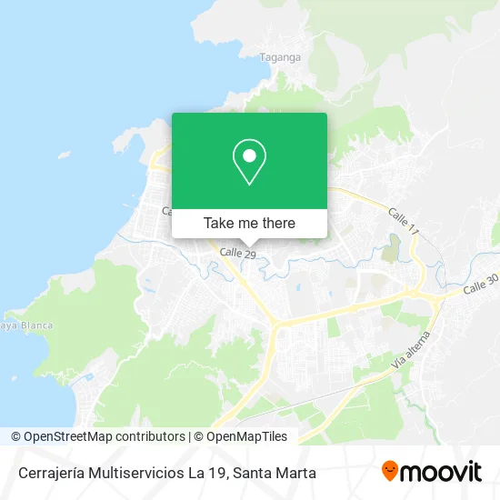 Mapa de Cerrajería Multiservicios La 19