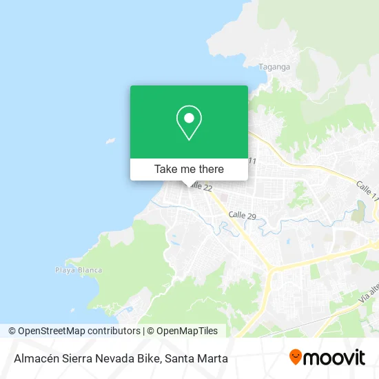 Mapa de Almacén Sierra Nevada Bike