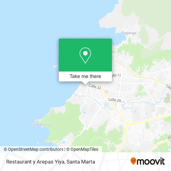 Mapa de Restaurant y Arepas Yiya
