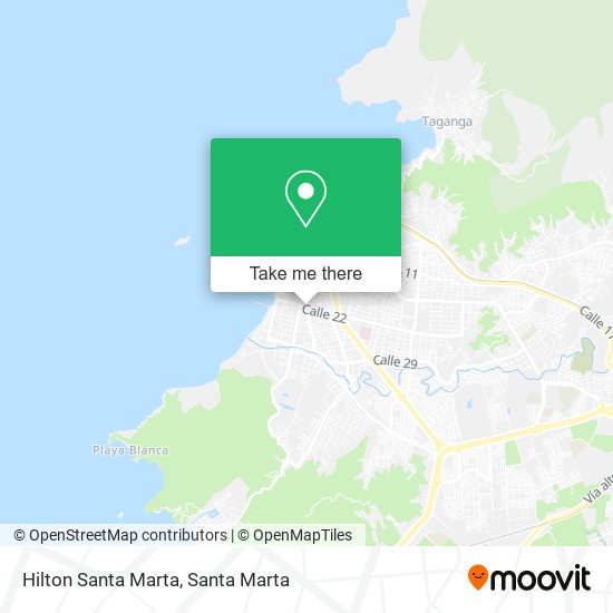 Hilton Santa Marta map