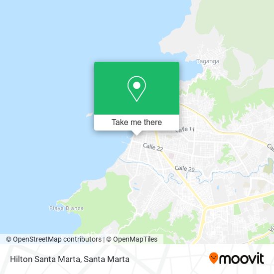 Hilton Santa Marta map