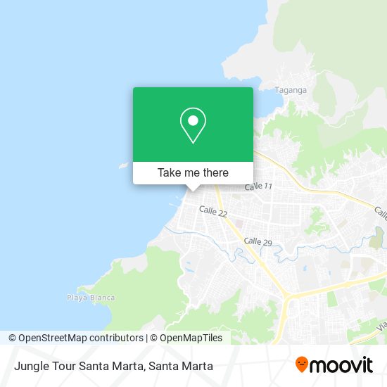 Jungle Tour Santa Marta map