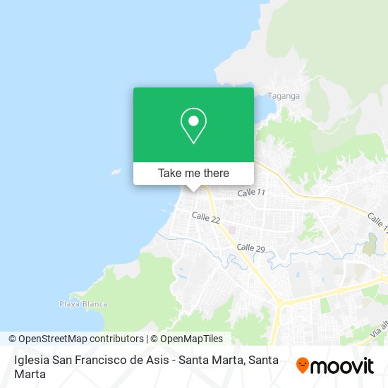 Mapa de Iglesia San Francisco de Asis - Santa Marta