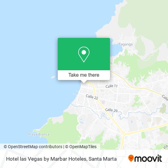 Mapa de Hotel las Vegas by Marbar Hoteles