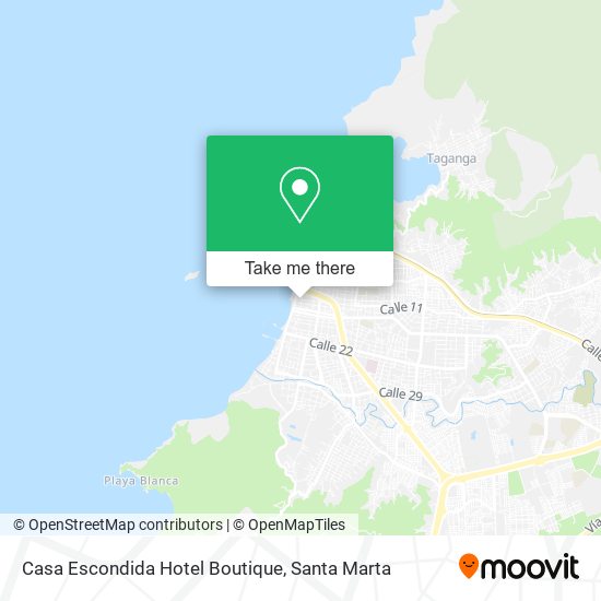 Casa Escondida Hotel Boutique map