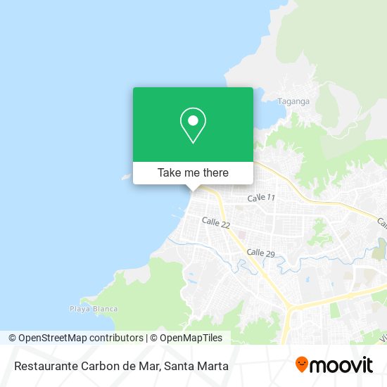 Mapa de Restaurante Carbon de Mar