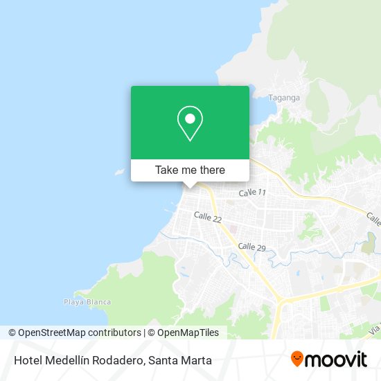 Mapa de Hotel Medellín Rodadero