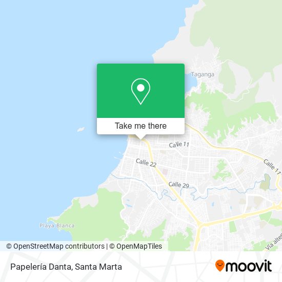 Papelería Danta map