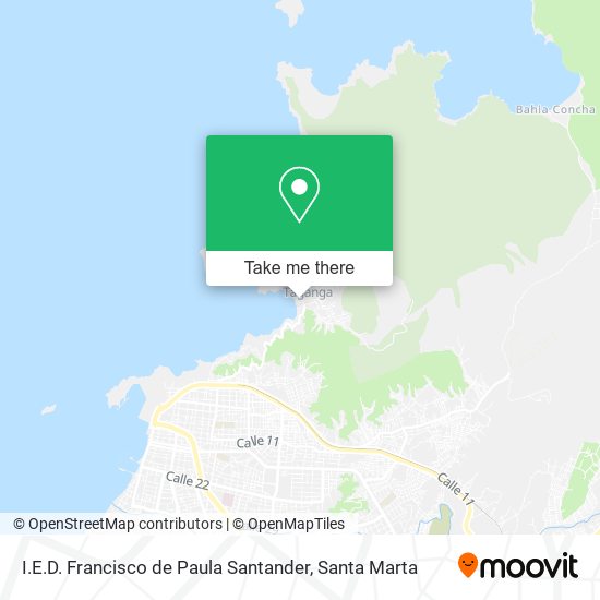 I.E.D. Francisco de Paula Santander map