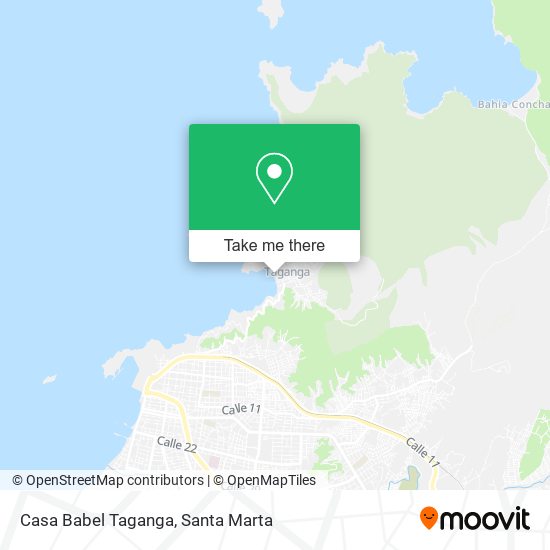 Casa Babel Taganga map