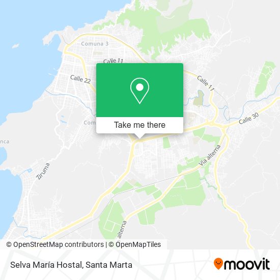 Selva María Hostal map